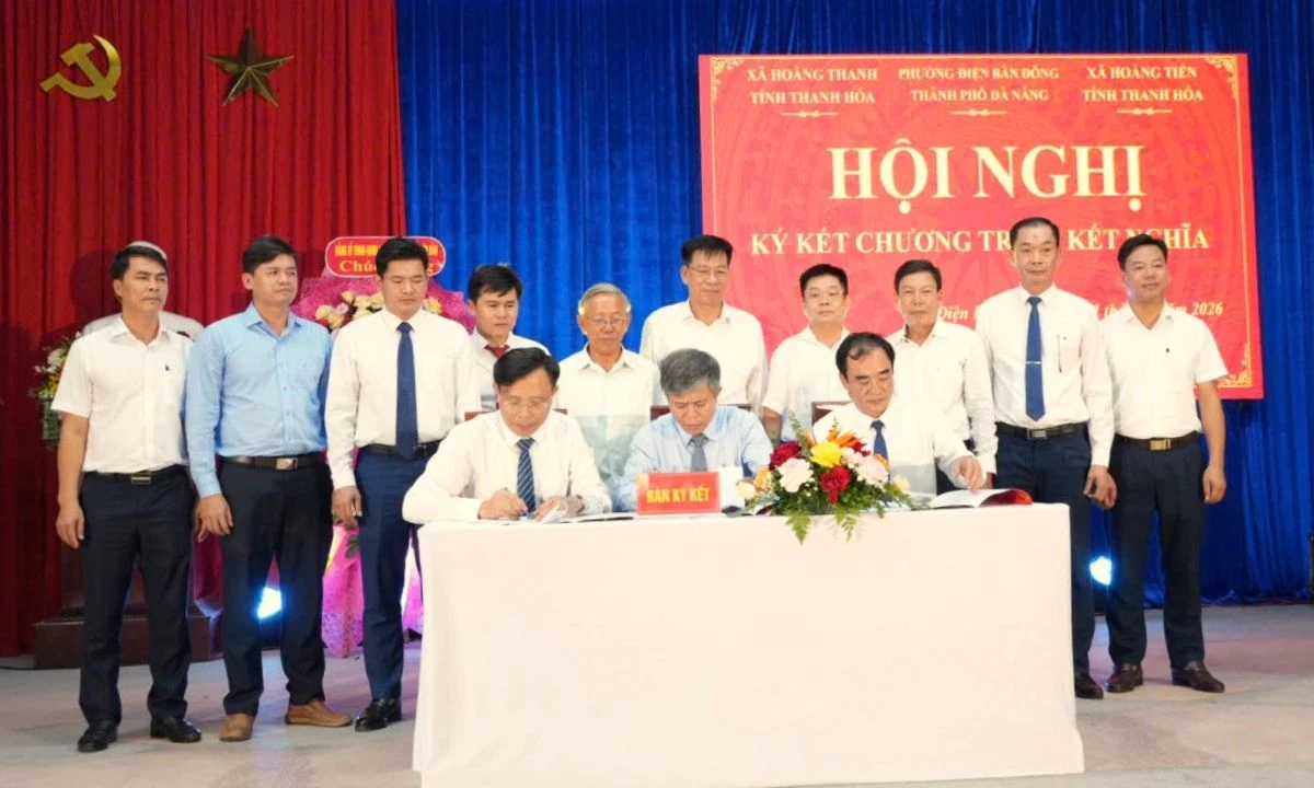 Xã Hoằng Tiến, Hoằng Thanh kết nghĩa với phường Điện Bàn Đông (Đà Nẵng)