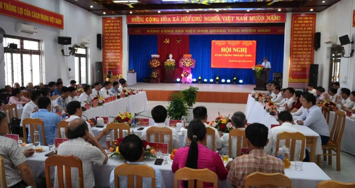 Xã Hoằng Tiến, Hoằng Thanh kết nghĩa với phường Điện Bàn Đông (Đà Nẵng)