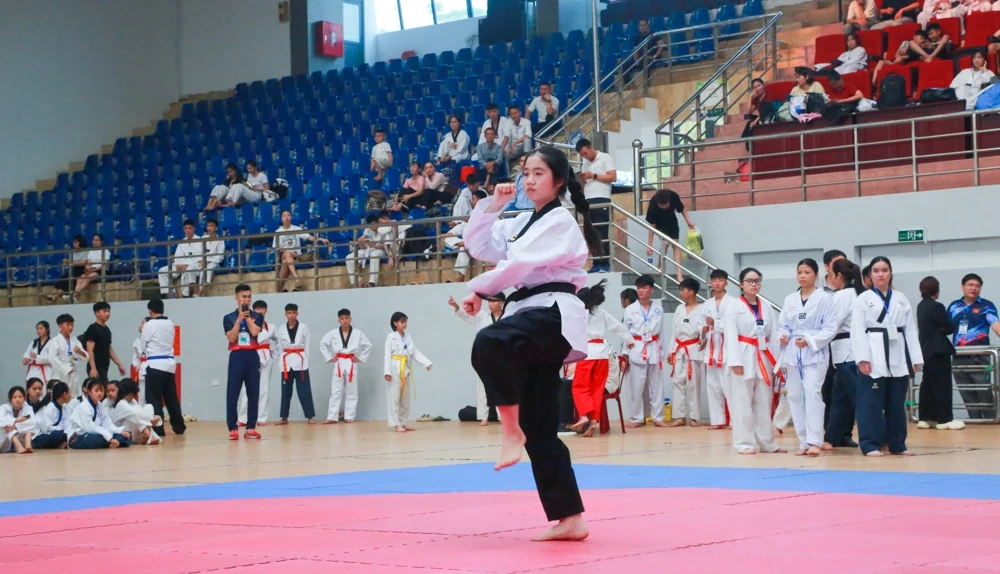 Khởi tranh môn Taekwondo trong khuôn khổ Đại hội Thể dục Thể thao tỉnh