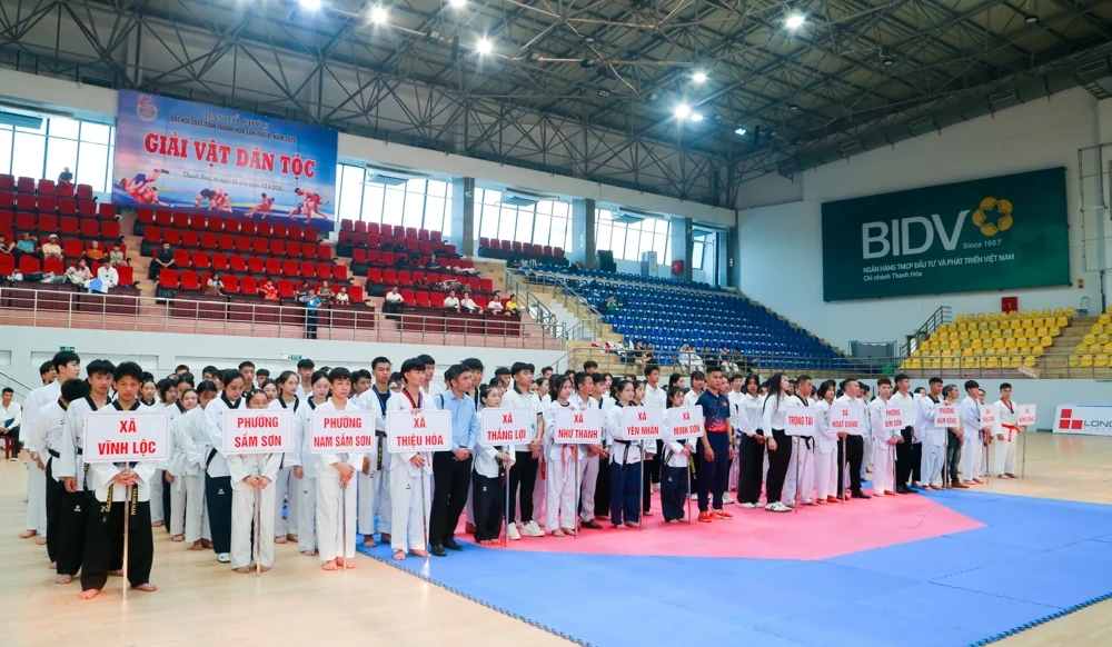 Khởi tranh môn Taekwondo trong khuôn khổ Đại hội Thể dục Thể thao tỉnh