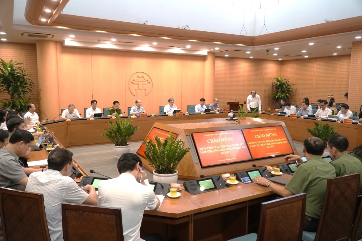 Thanh Hóa và Hà Nội trao đổi kinh nghiệm về thành lập, vận hành Trung tâm đổi mới sáng tạo