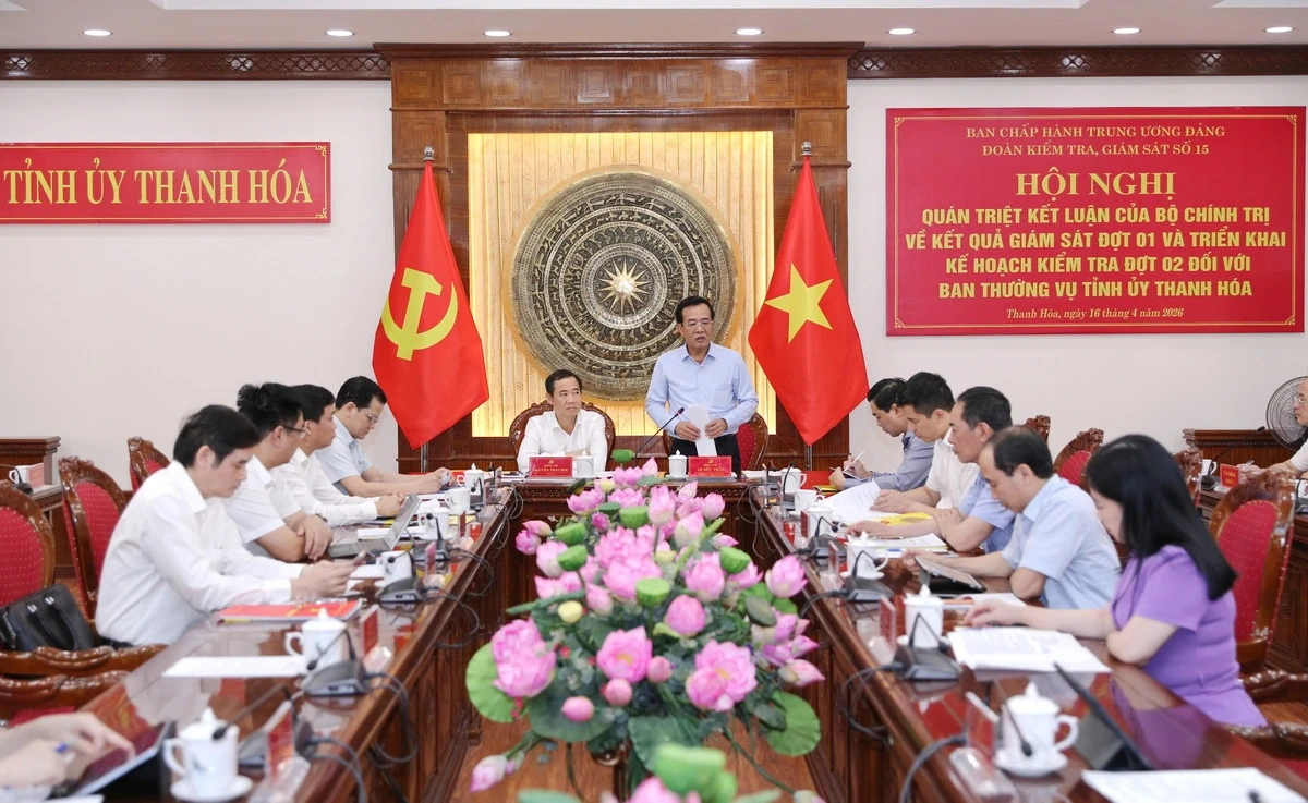 Quán triệt kết luận của Bộ Chính trị về kết quả giám sát đợt 1, triển khai kiểm tra đợt 2 tại Ban Thường vụ Tỉnh ủy Thanh Hóa