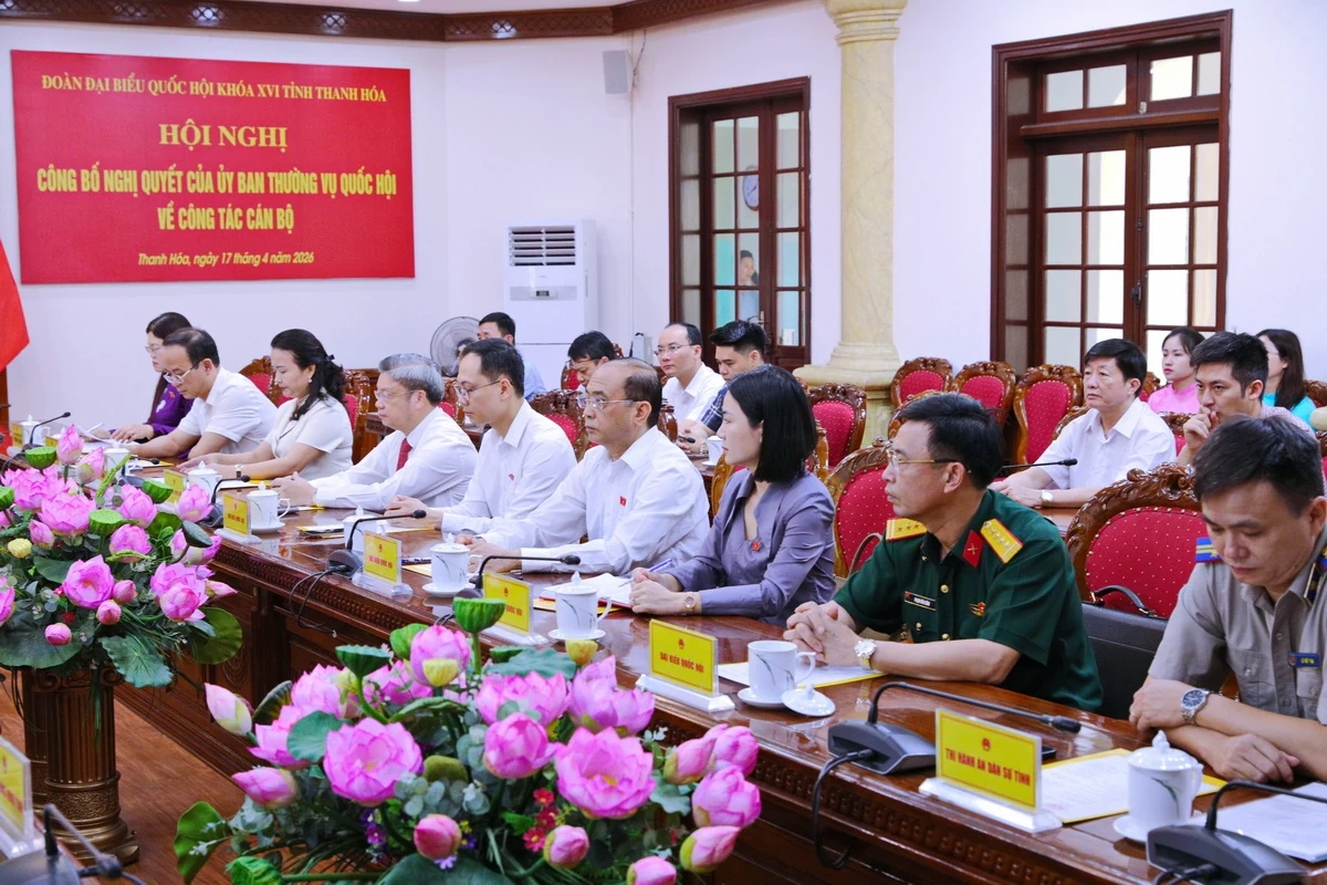 Công bố Nghị quyết của Ủy ban Thường vụ Quốc hội về công tác cán bộ