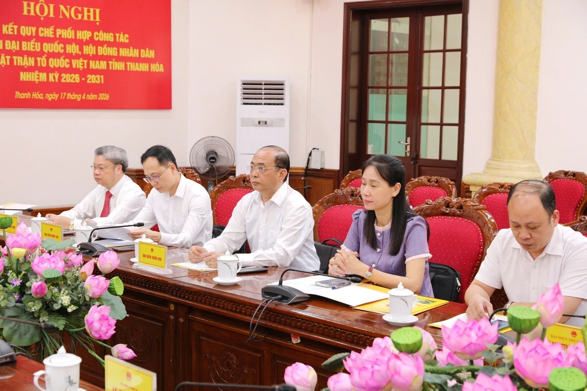 Ký kết Quy chế phối hợp giữa Đoàn ĐBQH, Thường trực HĐND và Ủy ban MTTQ tỉnh Thanh Hóa