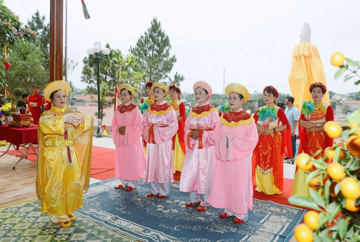 Xã Hoằng Giang tổ chức Lễ hội Phủ Vàng