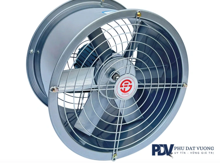 Cấu tạo quạt hướng trục gồm những phần nào và nguyên lý làm việc