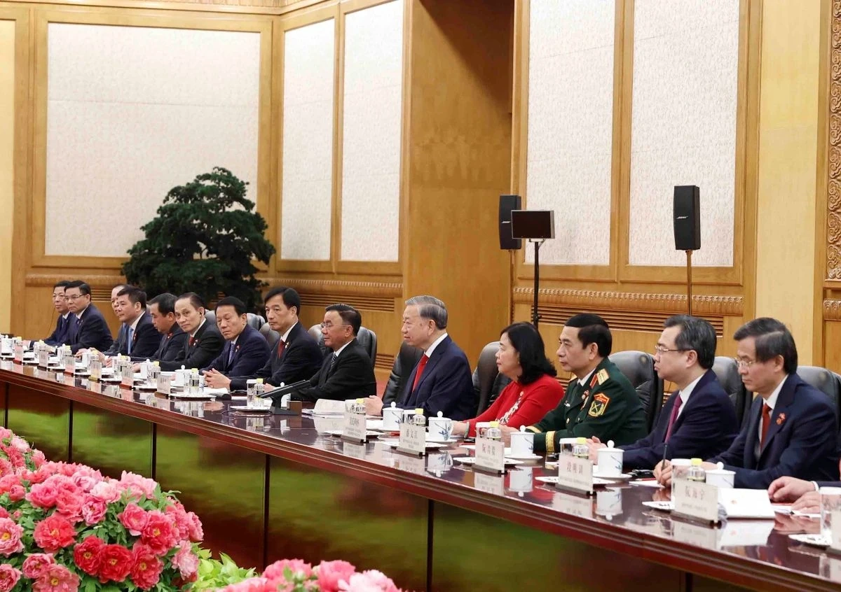 Tổng Bí thư, Chủ tịch nước Tô Lâm hội đàm với Tổng Bí thư, Chủ tịch Trung Quốc