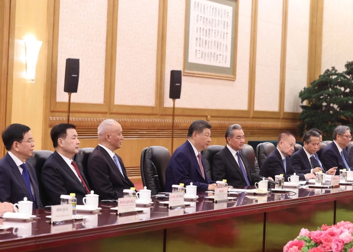 Tổng Bí thư, Chủ tịch nước Tô Lâm hội đàm với Tổng Bí thư, Chủ tịch Trung Quốc