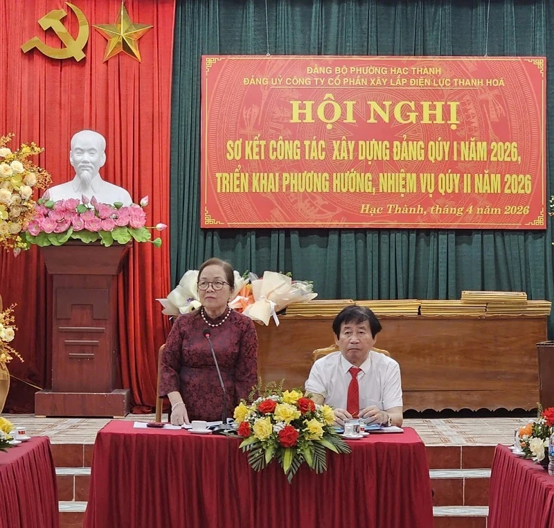 Đảng bộ Công ty Cổ phần xây lắp Điện lực Thanh Hóa triển khai nhiệm vụ quý II năm 2026