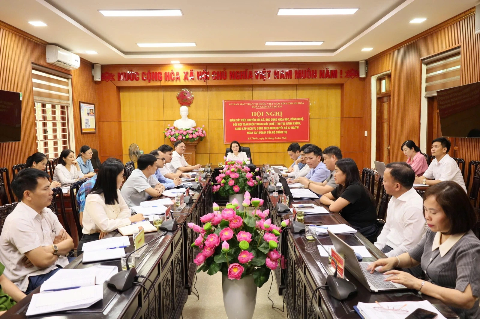 Giám sát thực hiện Nghị quyết số 57 của Bộ Chính trị tại xã Bá Thước