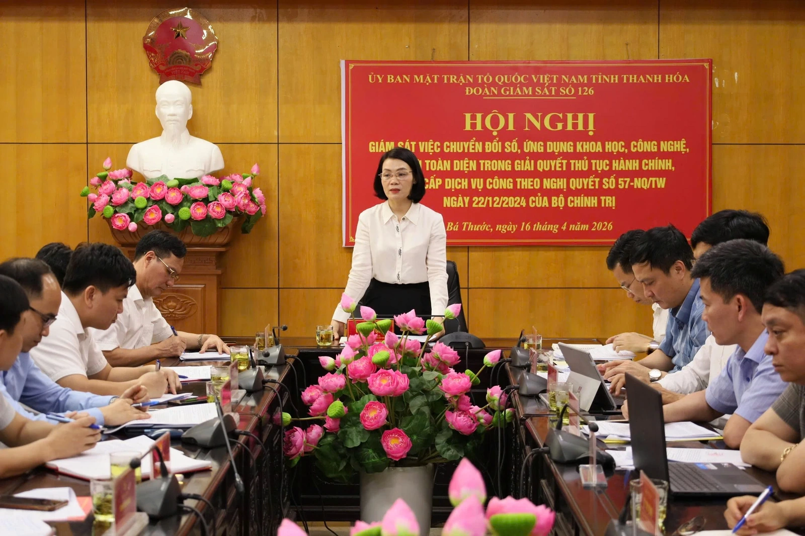 Giám sát thực hiện Nghị quyết số 57 của Bộ Chính trị tại xã Bá Thước