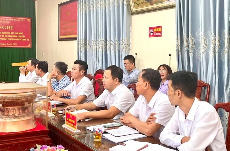 Giám sát thực hiện Nghị quyết 57-NQ/TW của Bộ Chính trị tại xã Hoằng Tiến