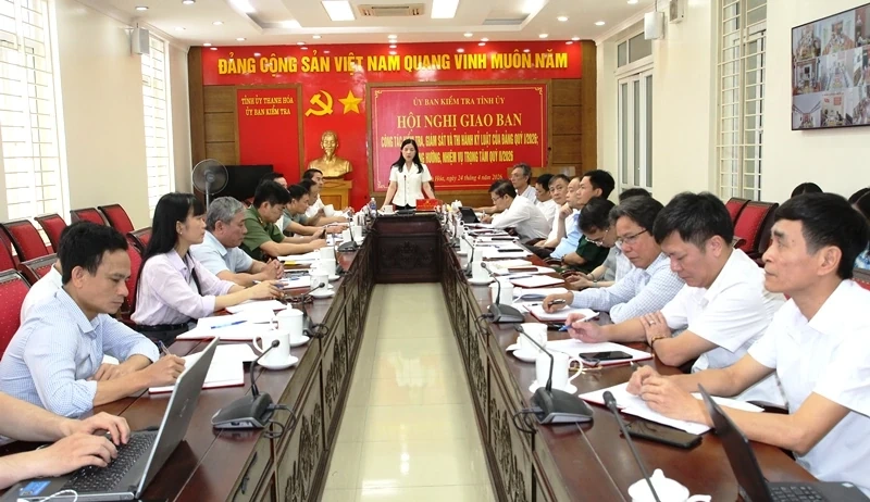 Giao ban công tác kiểm tra, giám sát và thi hành kỷ luật của Đảng quý I/2026