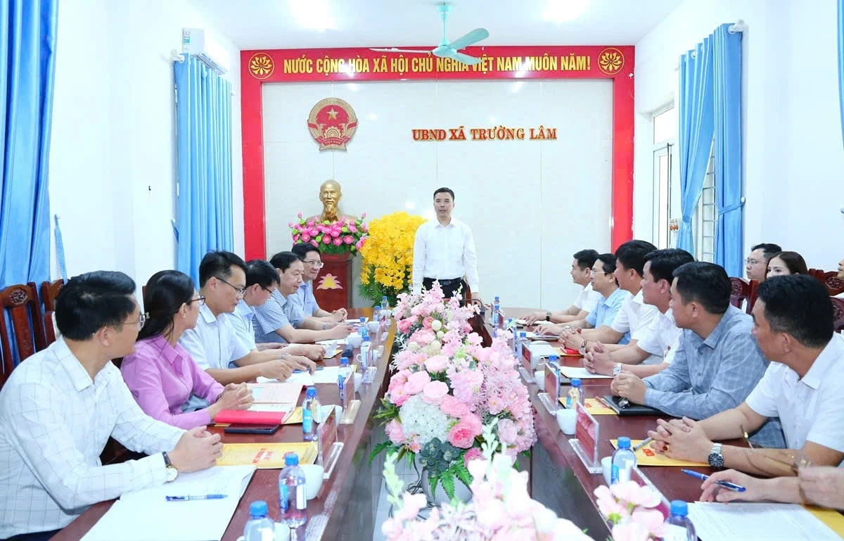 Tập trung hoàn thành quy hoạch, kiến tạo không gian phát triển mới cho xã Trường Lâm