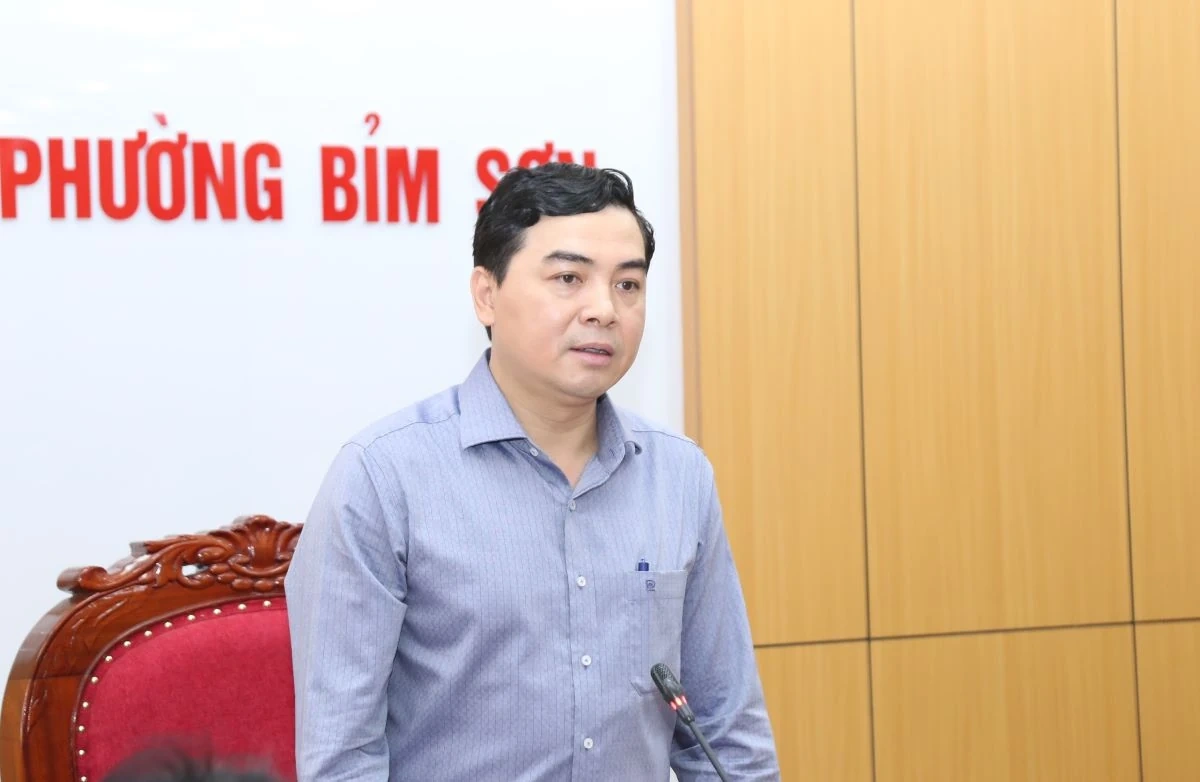 Chủ tịch UBND tỉnh Nguyễn Hoài Anh kiểm tra tiến độ một số dự án đầu tư và làm việc với các xã, phường thuộc thị xã Bỉm Sơn và huyện Hà Trung cũ