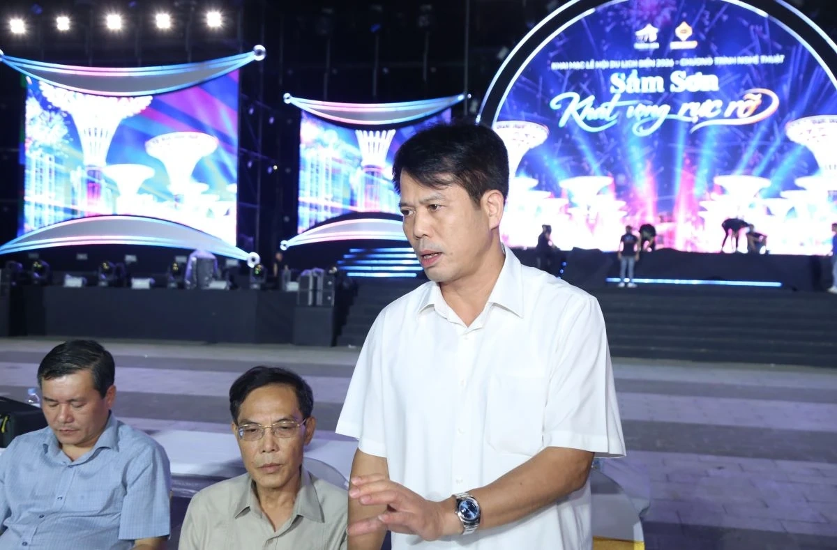 Tổng duyệt chương trình nghệ thuật “Sầm Sơn - Khát vọng rực rỡ”