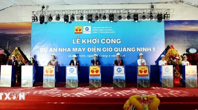 Khởi công nhà máy điện gió đầu tiên của miền Bắc tại Quảng Ninh