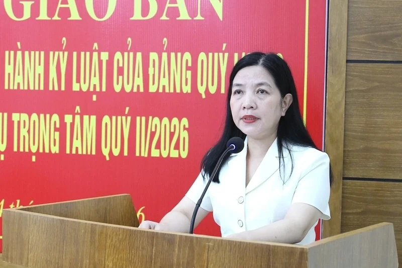 Giao ban công tác kiểm tra, giám sát và thi hành kỷ luật của Đảng quý I/2026