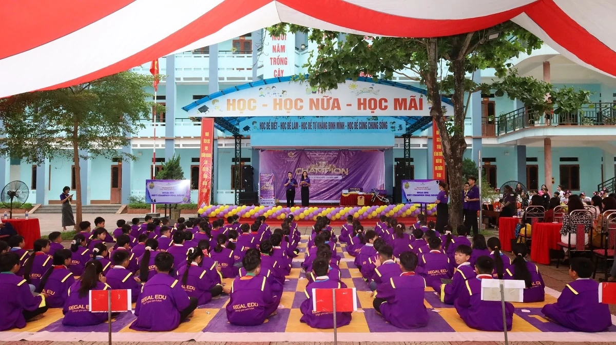 Sôi nổi chung kết cuộc thi Olympic Tiếng Anh dành cho học sinh tiểu học xã Thiệu Hóa