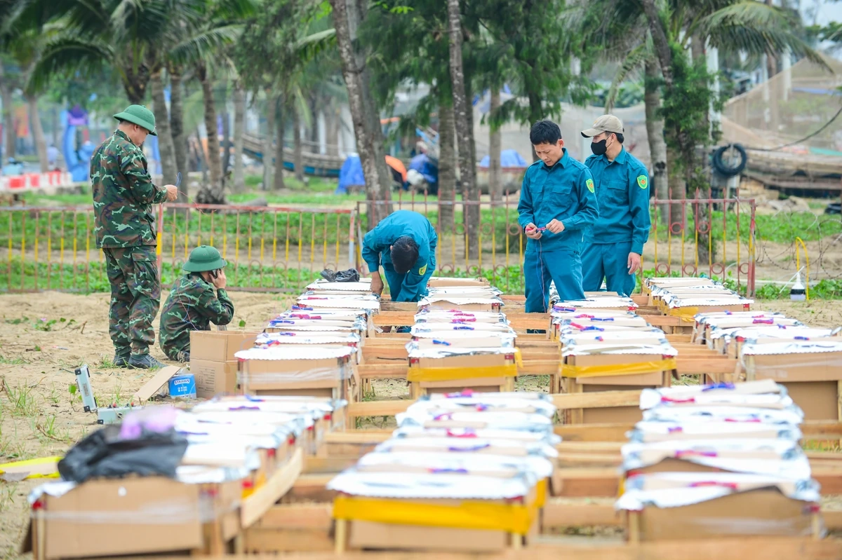 Cận cảnh trận địa pháo hoa chào mừng Lễ hội du lịch biển Sầm Sơn 2026