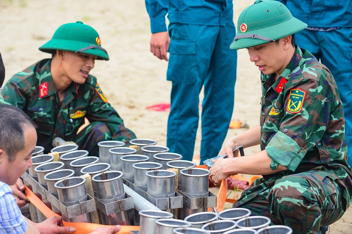 Cận cảnh trận địa pháo hoa chào mừng Lễ hội du lịch biển Sầm Sơn 2026