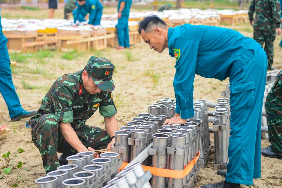 Cận cảnh trận địa pháo hoa chào mừng Lễ hội du lịch biển Sầm Sơn 2026