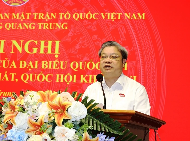 Đại biểu Quốc hội tiếp xúc cử tri phường Quang Trung sau kỳ họp thứ nhất, Quốc hội khóa XVI