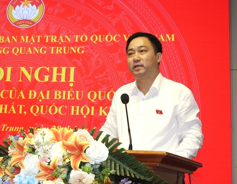 Đại biểu Quốc hội tiếp xúc cử tri phường Quang Trung sau kỳ họp thứ nhất, Quốc hội khóa XVI