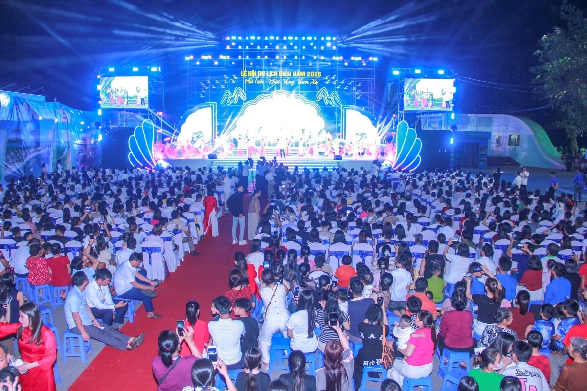 Khai mạc Lễ hội du lịch biển Hải Tiến năm 2026: “Khát vọng vươn xa”