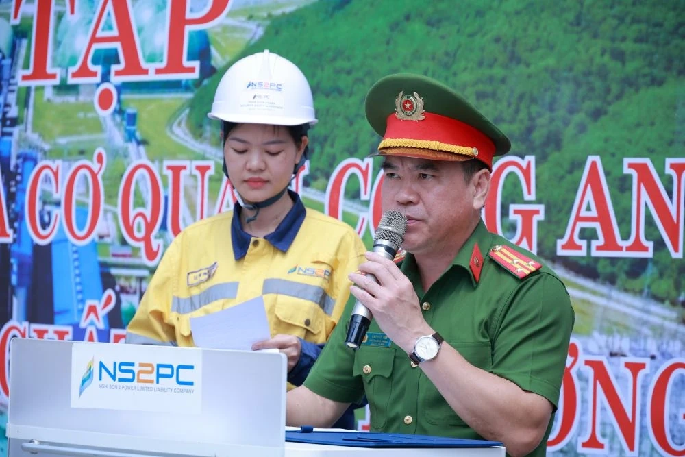 Diễn tập ứng phó sự cố hóa chất tại Nhà máy Nhiệt điện BOT Nghi Sơn 2