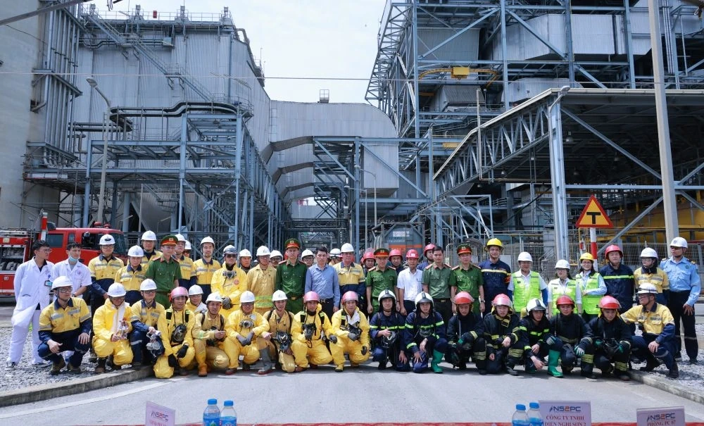 Diễn tập ứng phó sự cố hóa chất tại Nhà máy Nhiệt điện BOT Nghi Sơn 2