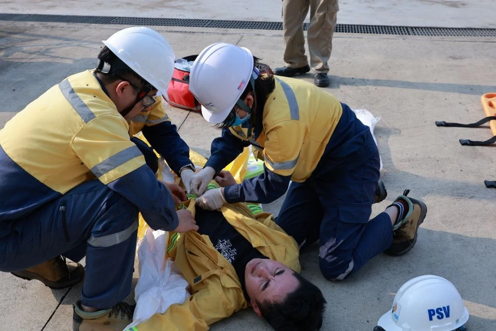 Diễn tập ứng phó sự cố hóa chất tại Nhà máy Nhiệt điện BOT Nghi Sơn 2