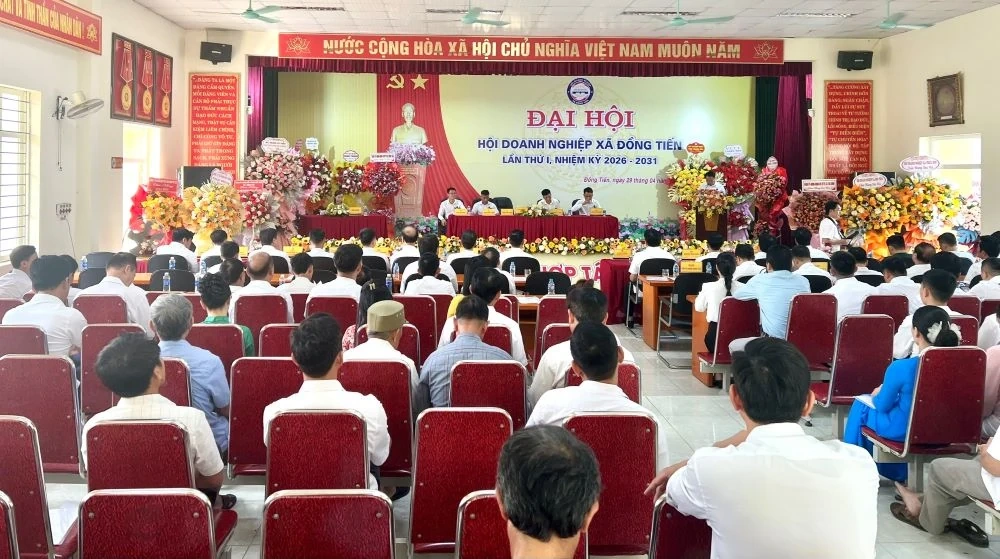 Đại hội Hội Doanh nghiệp xã Đồng Tiến lần thứ I, nhiệm kỳ 2026-2031