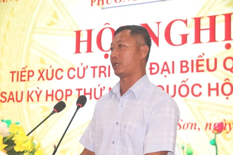 Đại biểu Quốc hội tiếp xúc cử tri phường Ngọc Sơn