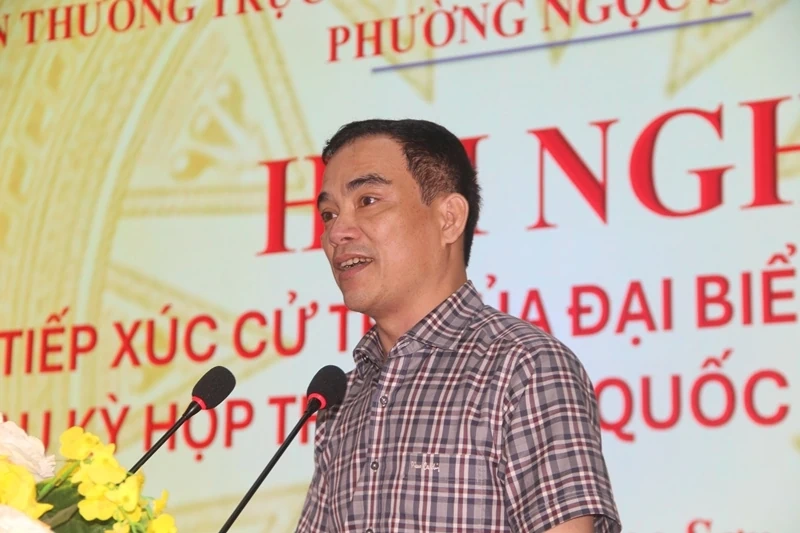 Đại biểu Quốc hội tiếp xúc cử tri phường Ngọc Sơn