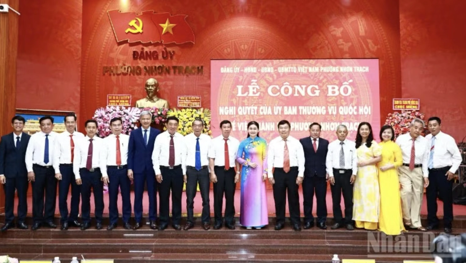 Thành phố Đồng Nai chính thức vận hành với 10 phường mới