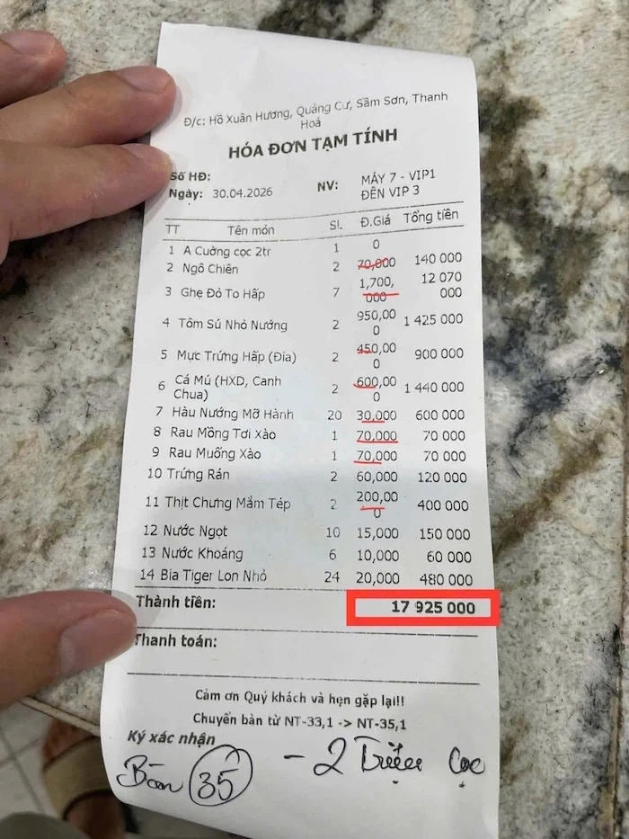 Sự thật đằng sau tờ hóa đơn gây xôn xao và việc “đánh tráo khái niệm” để dắt mũi dư luận