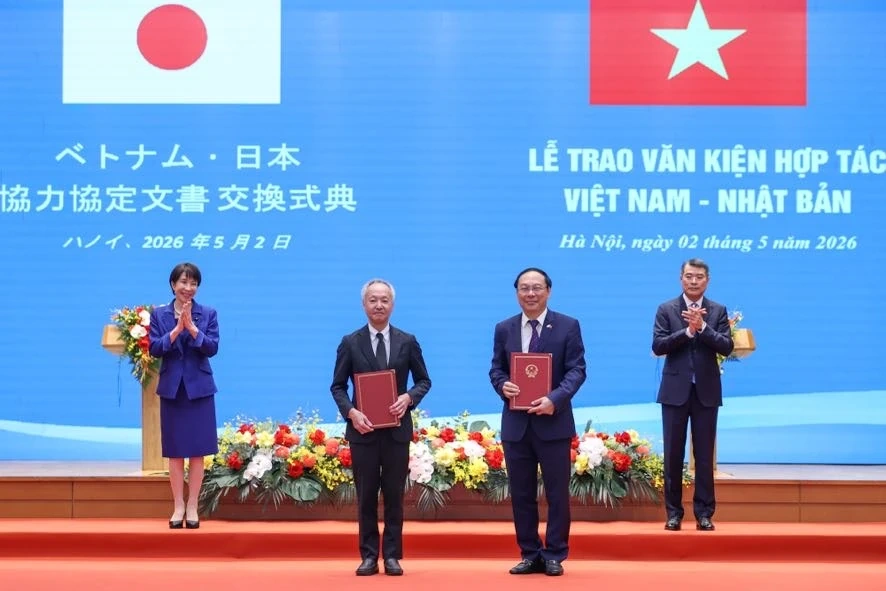 Việt Nam, Nhật Bản trao nhiều văn kiện hợp tác quan trọng