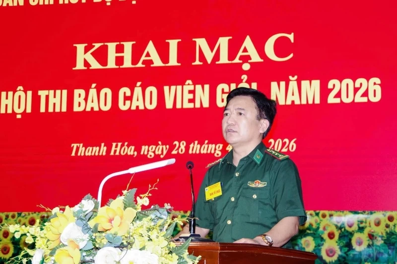 Bộ đội Biên phòng tỉnh tổ chức hội thi Báo cáo viên giỏi năm 2026