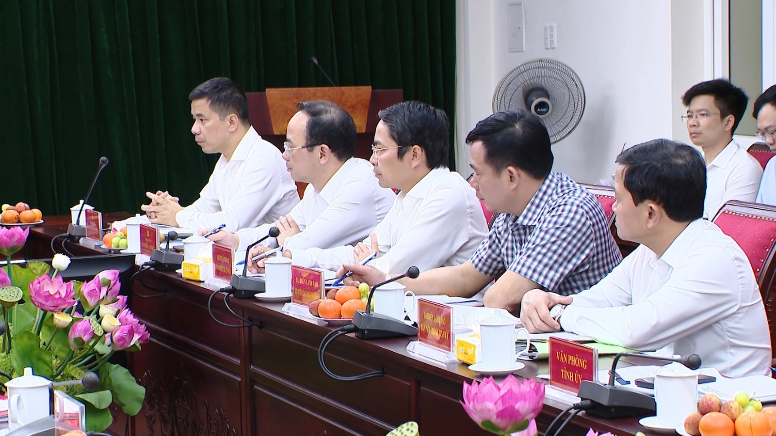 Bí thư Tỉnh ủy Lê Đức Thái làm việc với Ban Tổ chức Tỉnh ủy