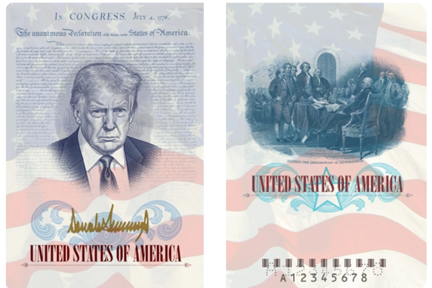 Mỹ phát hành hộ chiếu phiên bản đặc biệt có hình Tổng thống Donald Trump