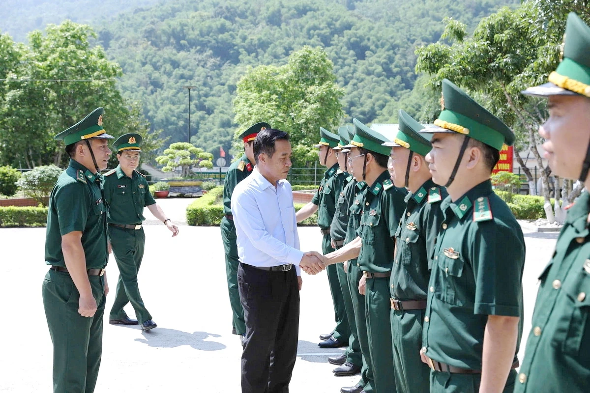Bí thư Tỉnh ủy Lê Đức Thái thăm, kiểm tra tình hình thực hiện nhiệm vụ tại các xã vùng cao biên giới