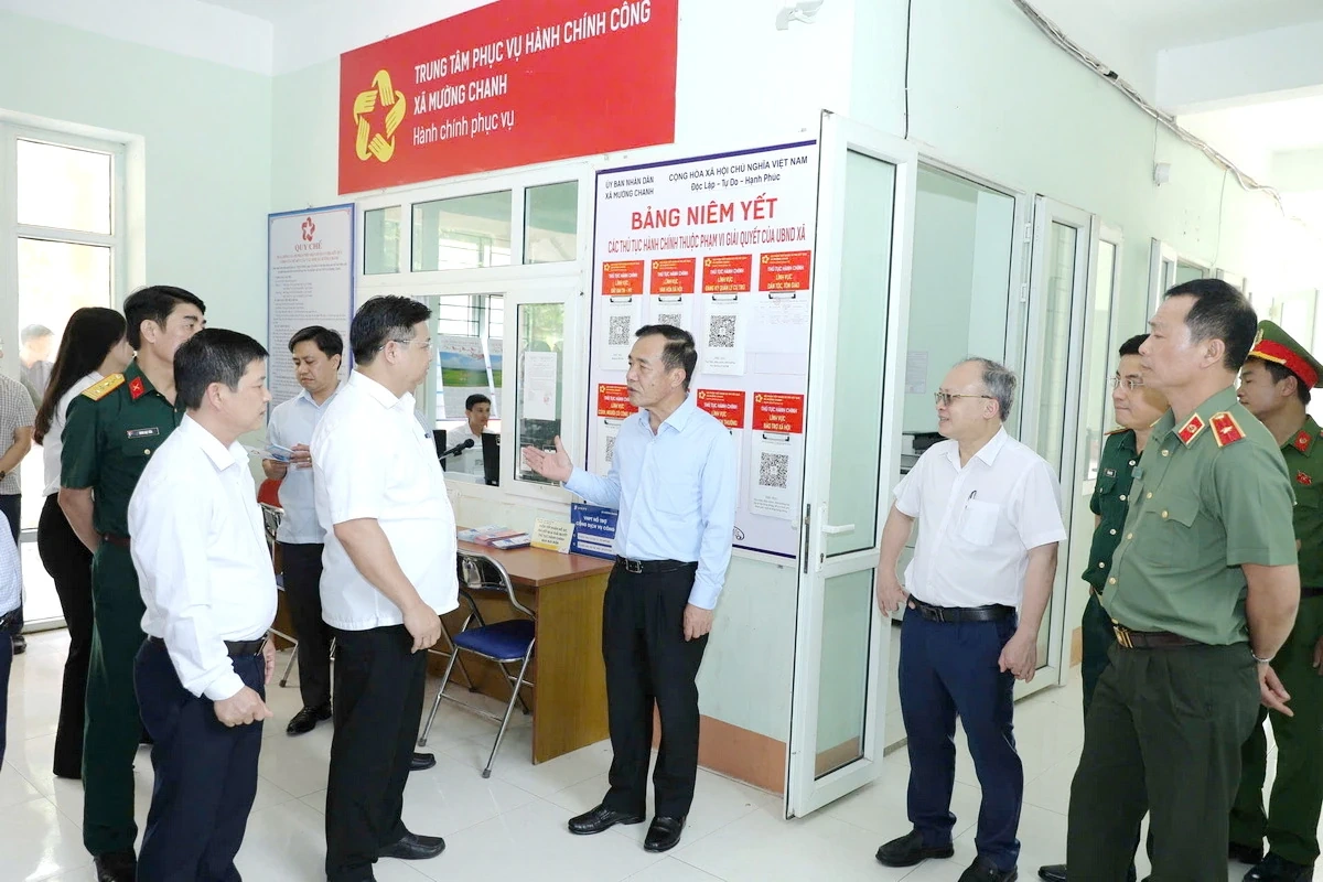 Bí thư Tỉnh ủy Lê Đức Thái thăm, kiểm tra tình hình thực hiện nhiệm vụ tại các xã vùng cao biên giới