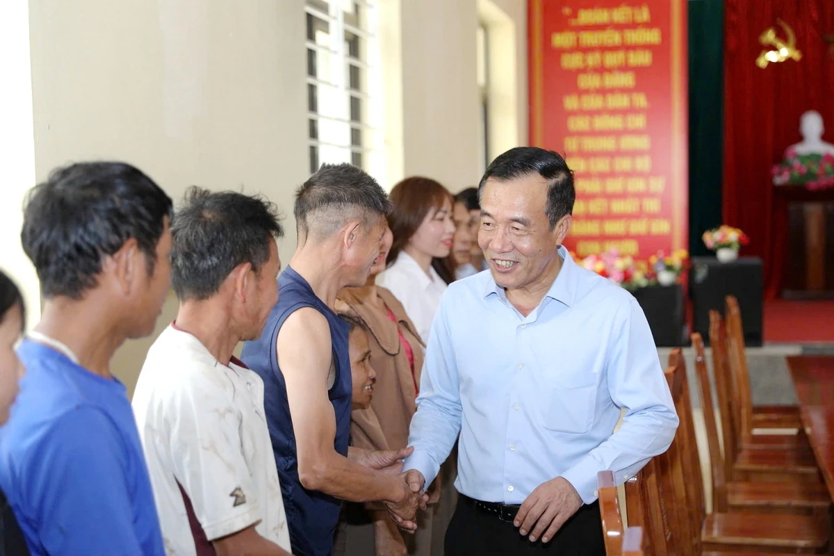 Bí thư Tỉnh ủy Lê Đức Thái thăm, kiểm tra tình hình thực hiện nhiệm vụ tại các xã vùng cao biên giới