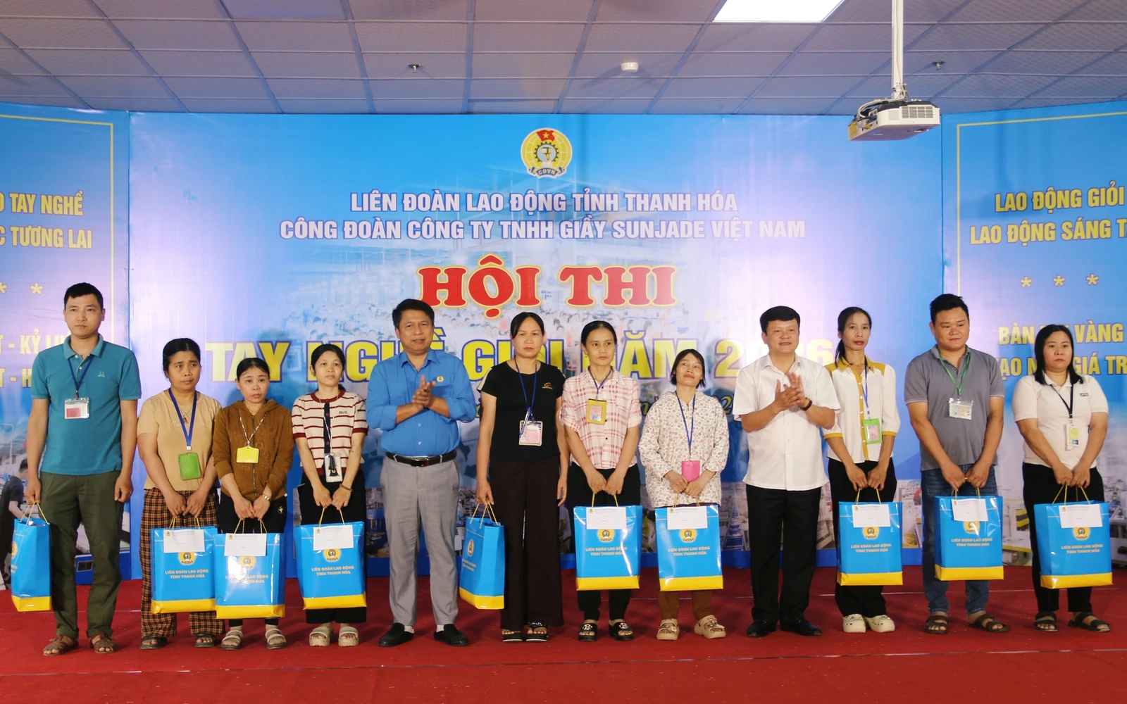 Hội thi tay nghề giỏi trong công nhân lao động Công ty TNHH Giầy Sunjade Việt Nam