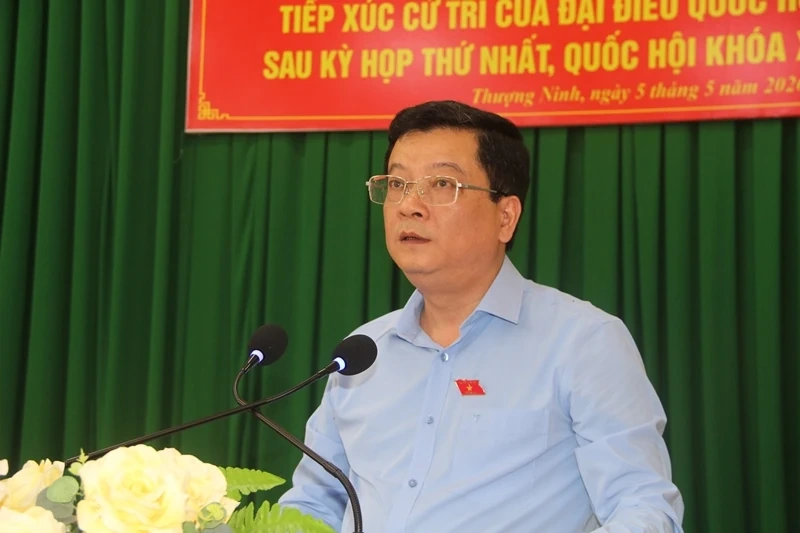 Đại biểu Quốc hội tiếp xúc cử tri xã Thượng Ninh