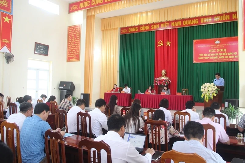 Đại biểu Quốc hội tiếp xúc cử tri xã Thượng Ninh