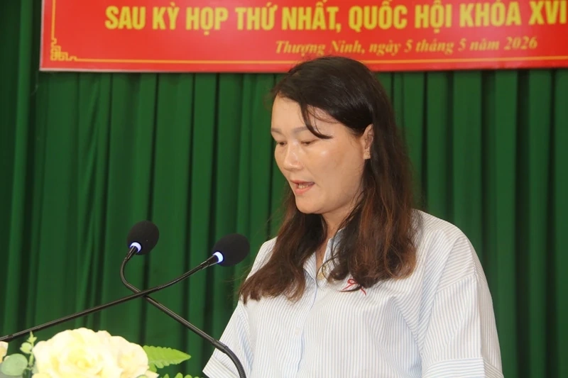Đại biểu Quốc hội tiếp xúc cử tri xã Thượng Ninh