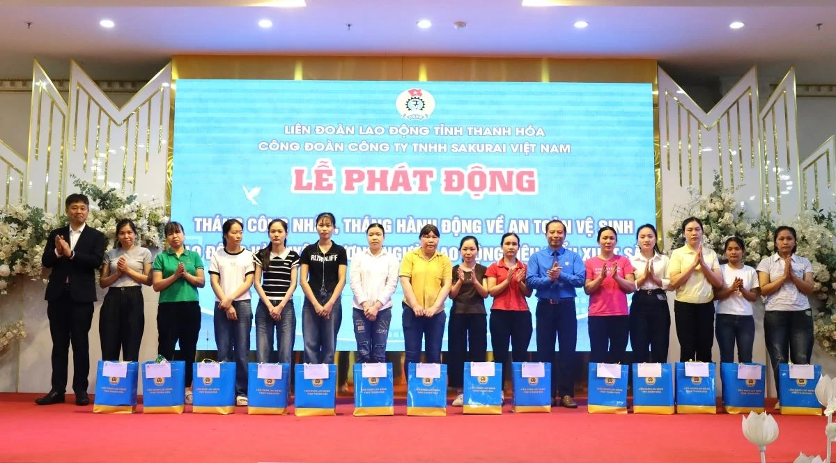 Công đoàn Công ty TNHH Sakurai Việt Nam phát động Tháng Công nhân, hưởng ứng an toàn vệ sinh lao động