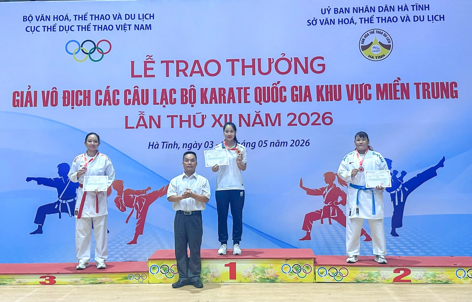 Karate Thanh Hóa giành 19 huy chương tại giải vô địch các CLB quốc gia khu vực miền Trung